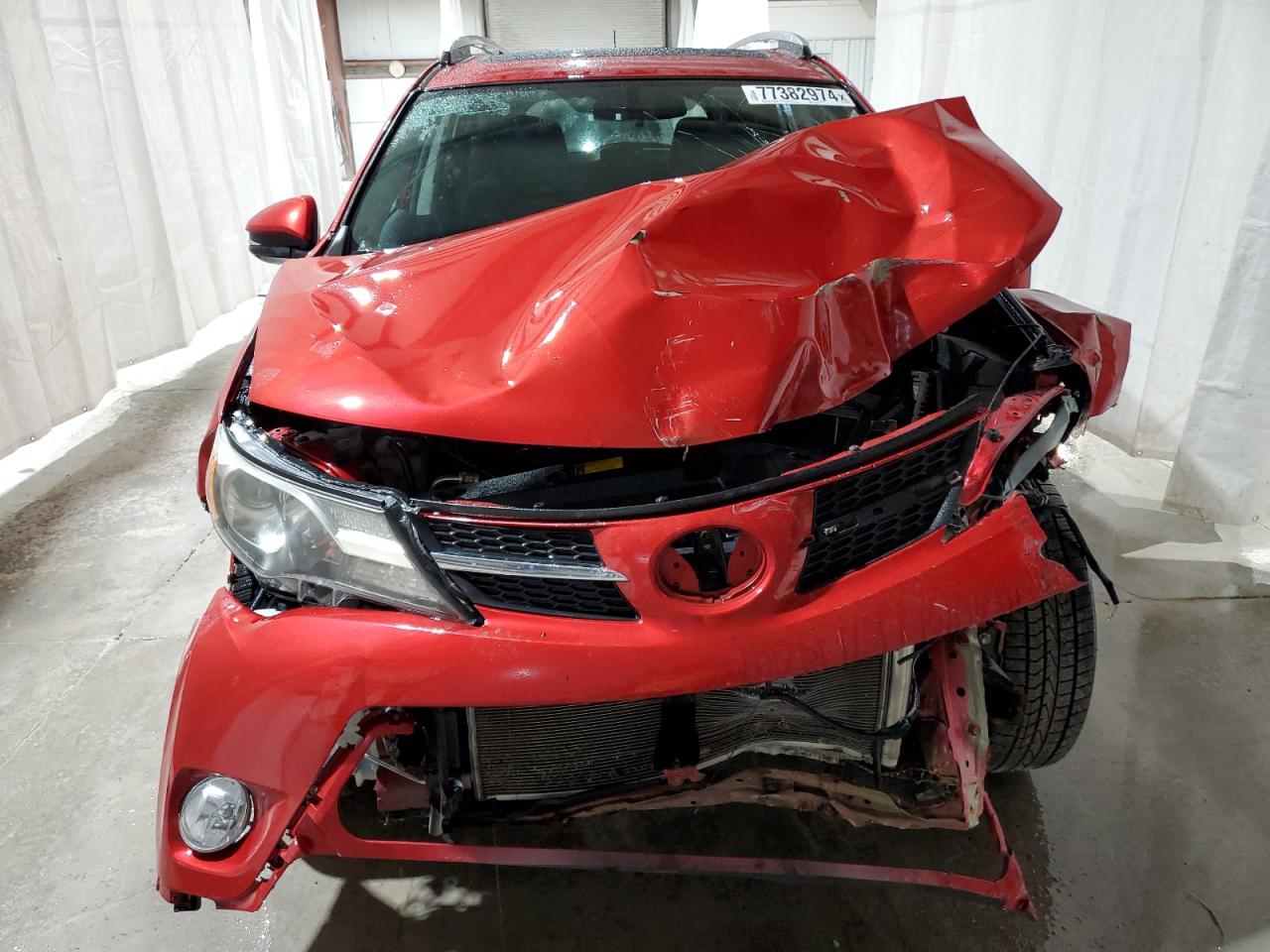 2013 Toyota RAV 4 VIN 2T3RFREV7DW111659 Copart auction photo, front end / side damage thumbnail 5
