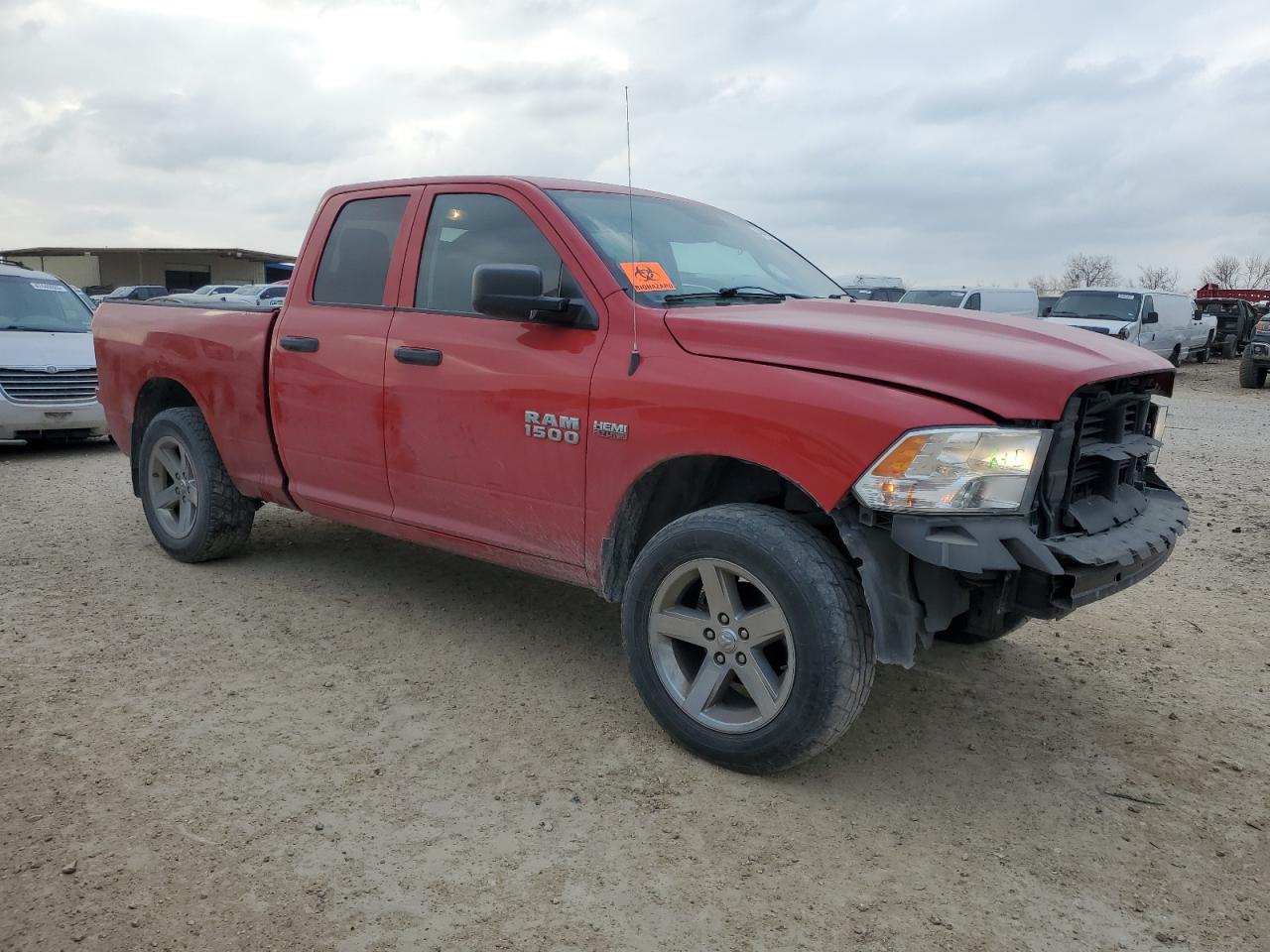 2014 RAM 1500 VIN 1C6RR7FT5ES335510 Copart auction photo, rear end / front end damage thumbnail 4