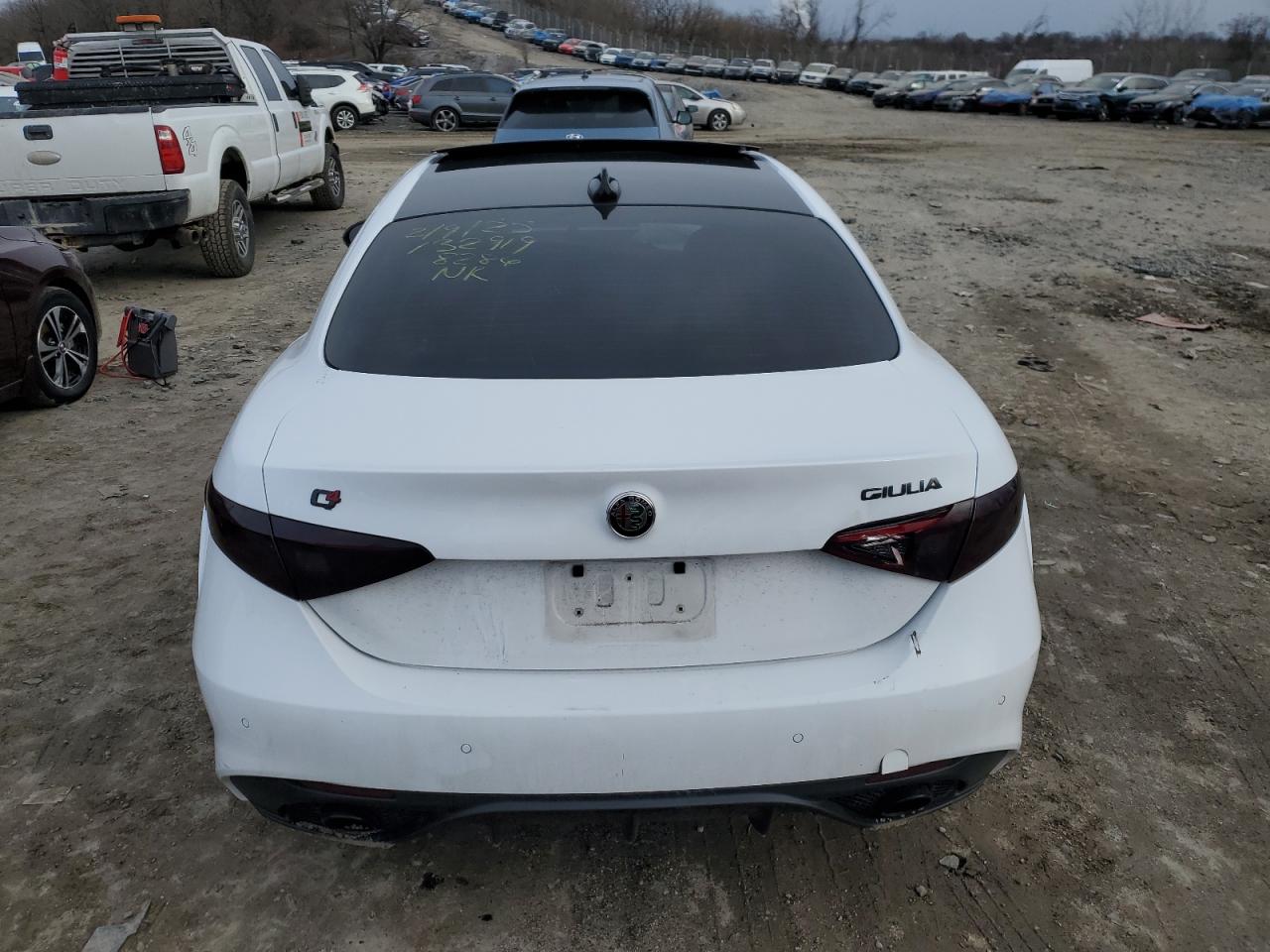 2020 Alfa Romeo Giulia VIN ZARFANAN1L7629752 Copart auction photo, front end damage thumbnail 6