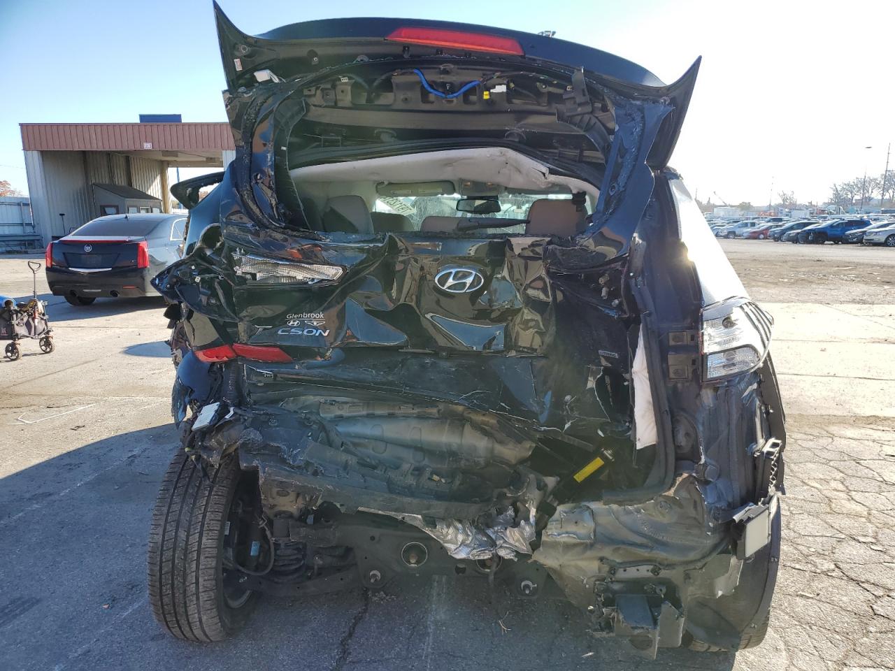 2021 Hyundai Tucson VIN KM8J3CAL6MU331181 Copart auction photo, rear end / front end damage thumbnail 6