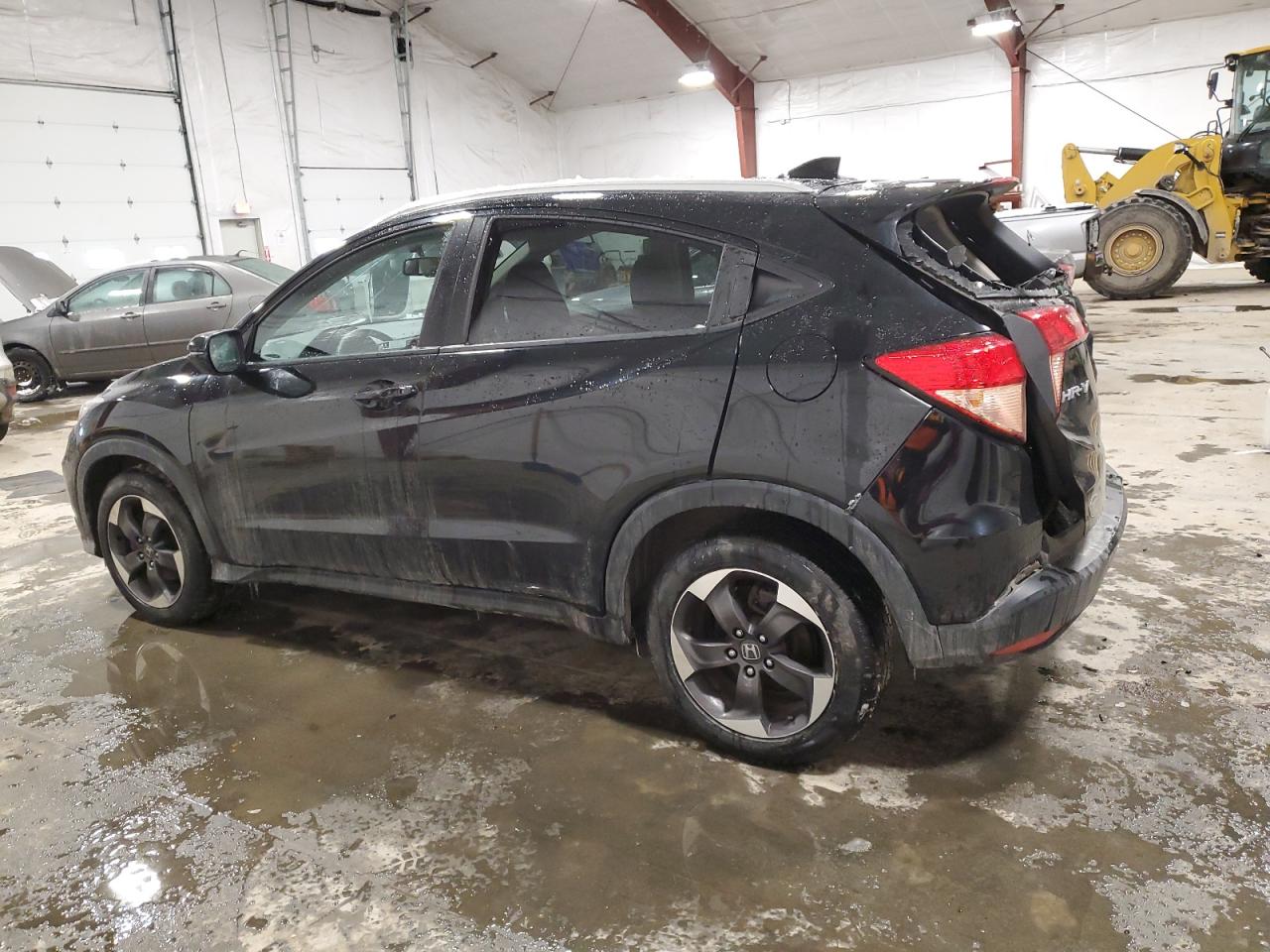 2018 Honda HR-V VIN 3CZRU6H79JM709647 Copart auction photo, rear end / side damage thumbnail 2
