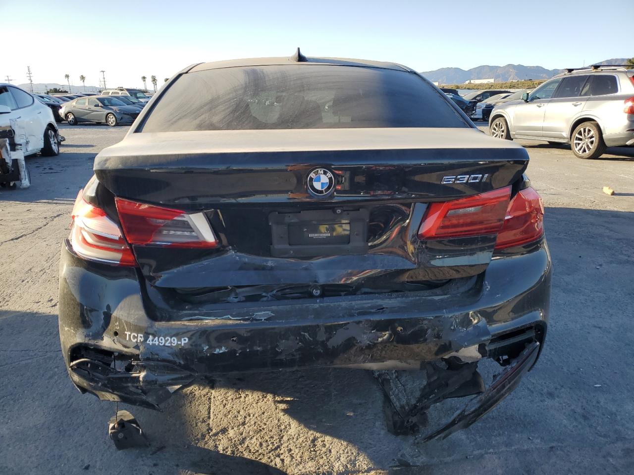 2020 BMW 5er VIN WBAJR3C09LCD74424 Copart auction photo, rear end damage thumbnail 6