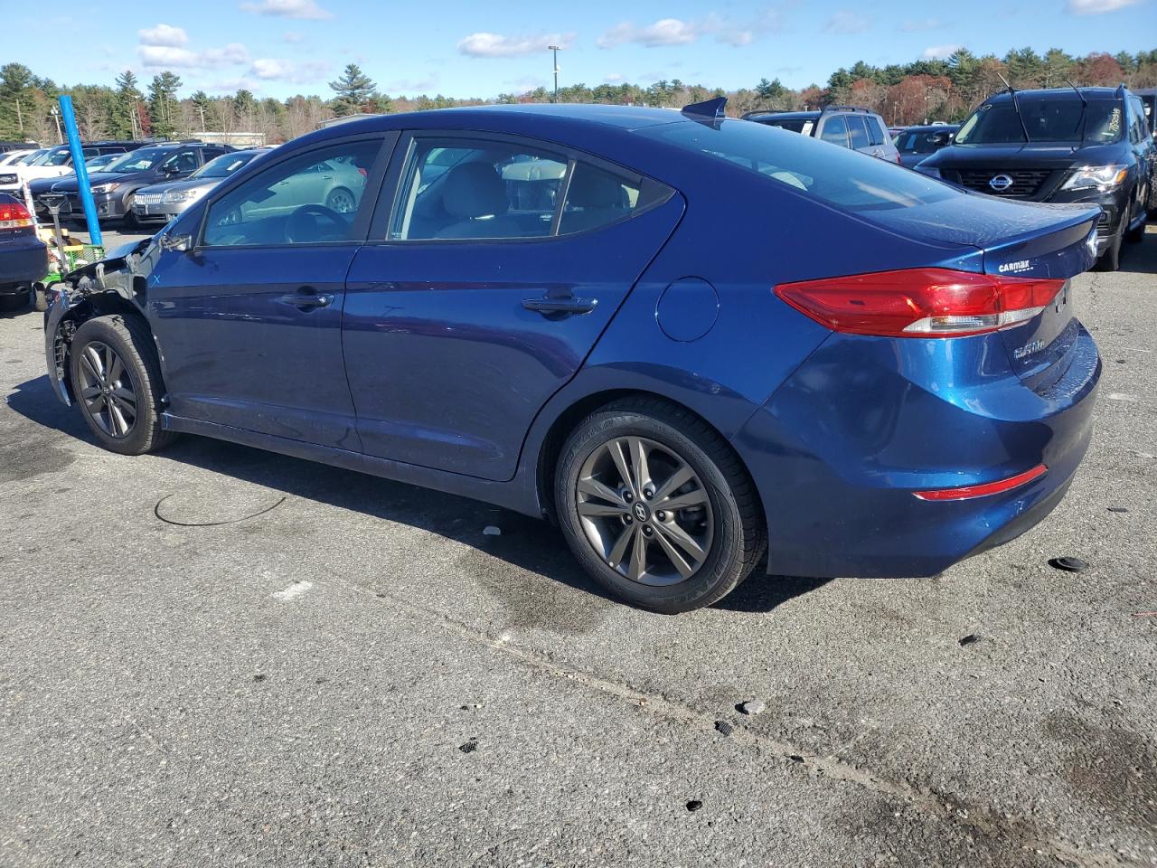 2018 Hyundai Elantra VIN 5NPD84LF4JH233207 Copart auction photo, front end / minor dent/scratches damage thumbnail 2