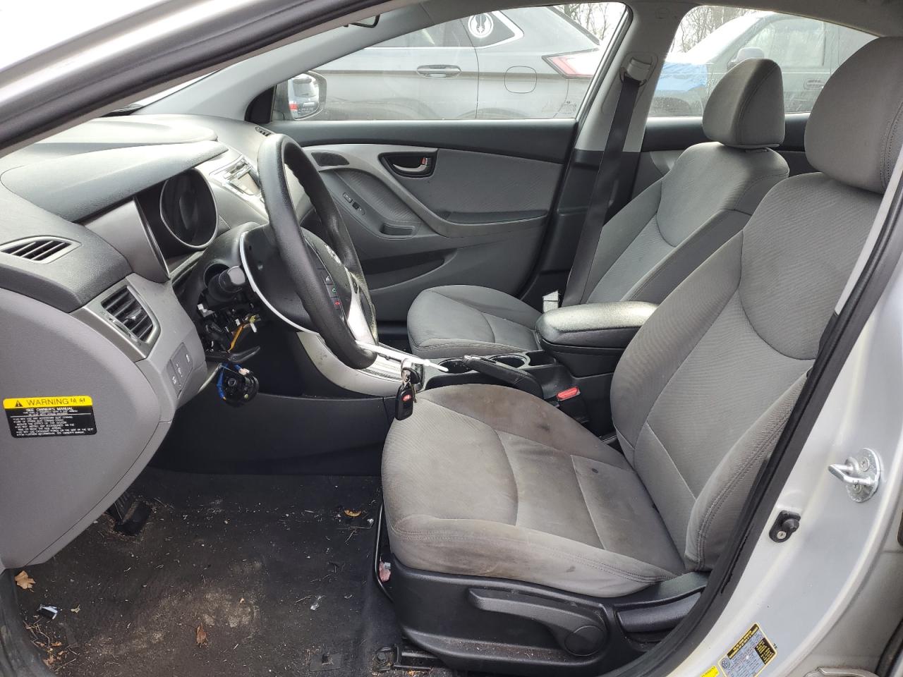 2012 Hyundai Elantra VIN KMHDH4AE3CU258646 Copart auction photo, front end / vandalism damage thumbnail 7