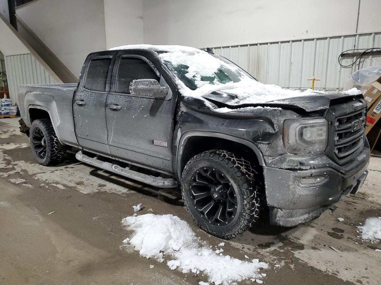 2017 GMC Sierra VIN 1GTV2NEC2HZ176037 Copart auction photo, frame damage / top/roof damage thumbnail 4