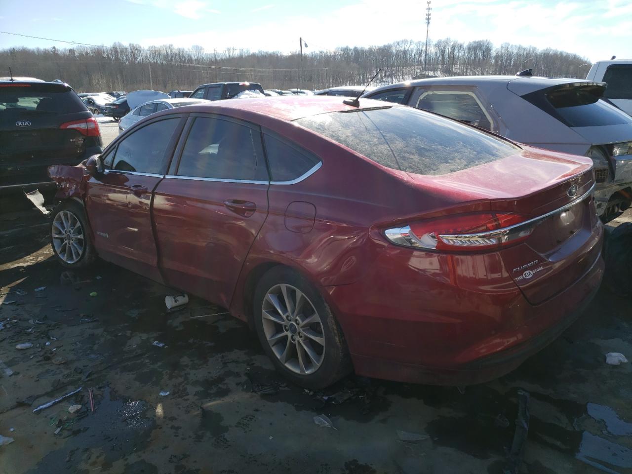 2017 Ford Fusion VIN 3FA6P0LU4HR245647 Copart auction photo, front end damage thumbnail 2