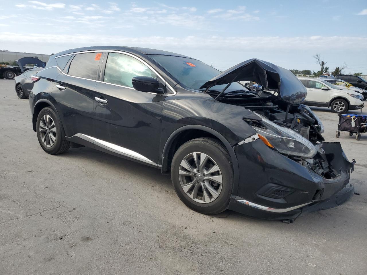 2018 Nissan Murano VIN 5N1AZ2MH2JN174514 Copart auction photo, front end / side damage thumbnail 4