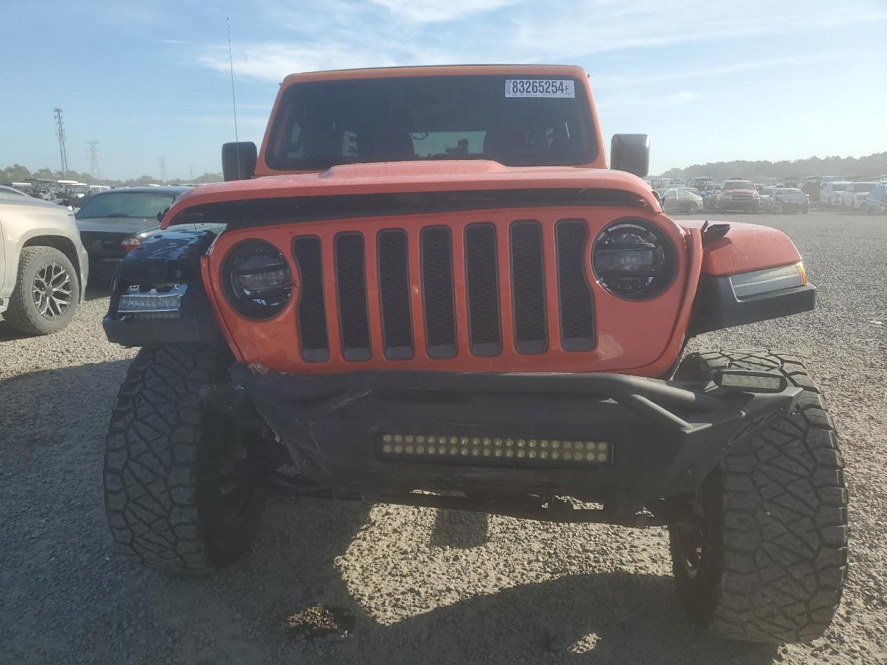 2019 Jeep Wrangler VIN 1C4HJXFN3KW527672 Copart auction photo, front end damage thumbnail 5