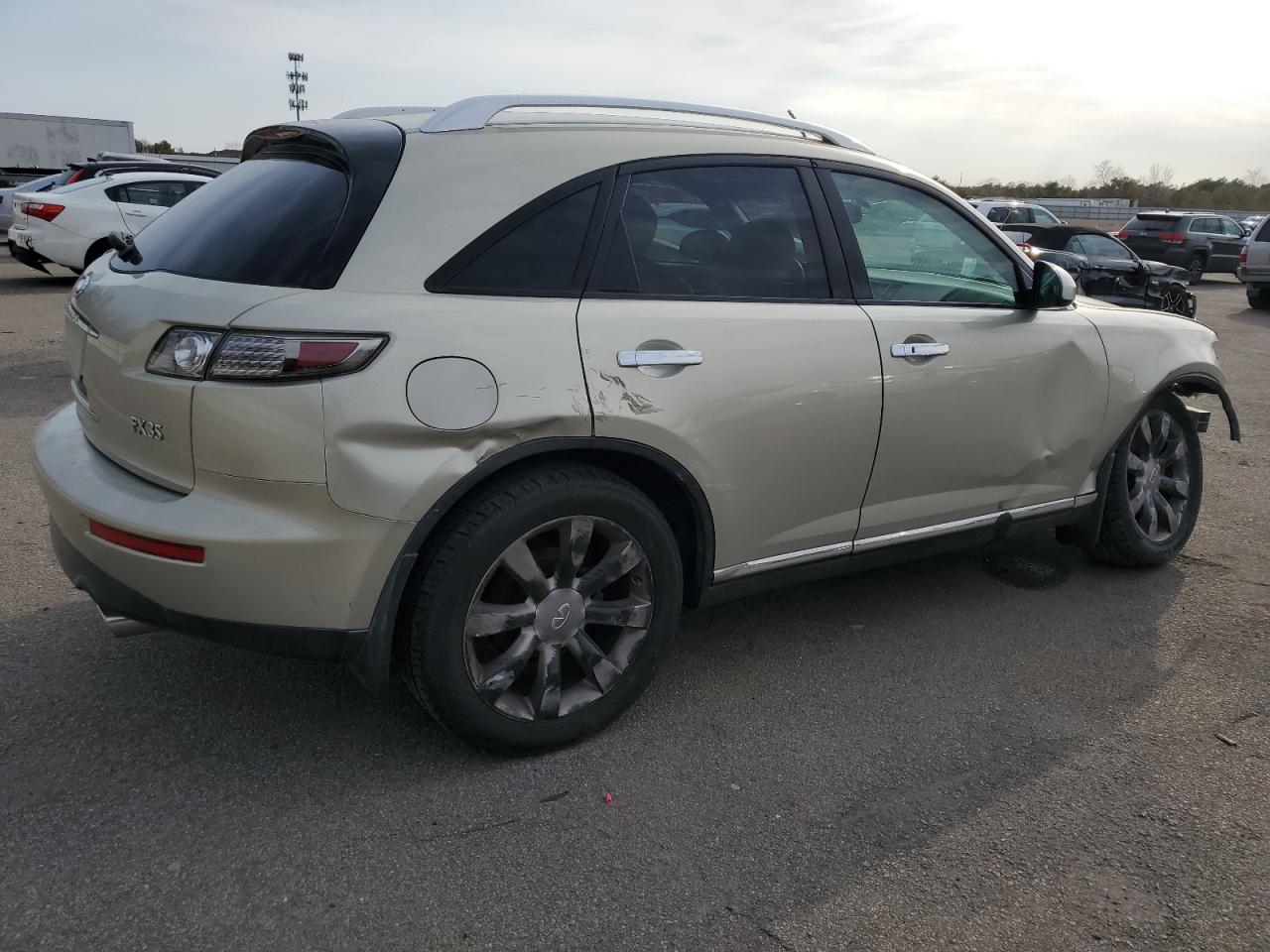2006 Infiniti FX VIN JNRAS08W76X204088 Copart auction photo, front end / side damage thumbnail 3