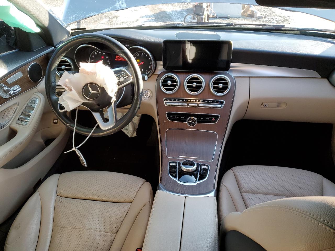 2019 Mercedes-Benz C-klasse VIN WDDWF8EB3KR512860 Copart auction photo, front end / side damage thumbnail 8