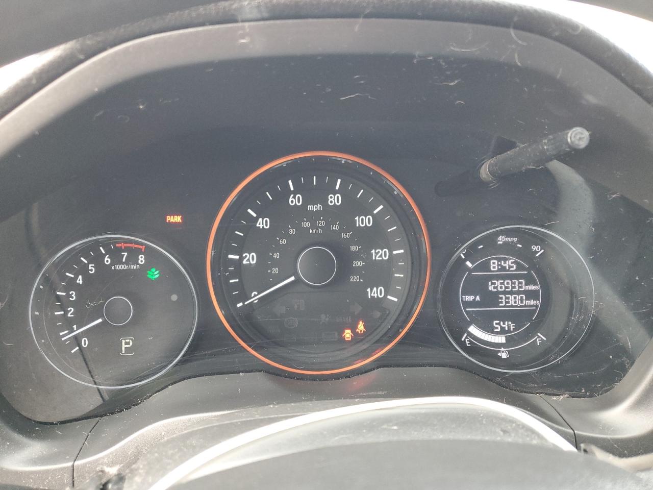 2017 Honda HR-V VIN 3CZRU5H34HM717057 Copart auction photo, side / front end damage thumbnail 9
