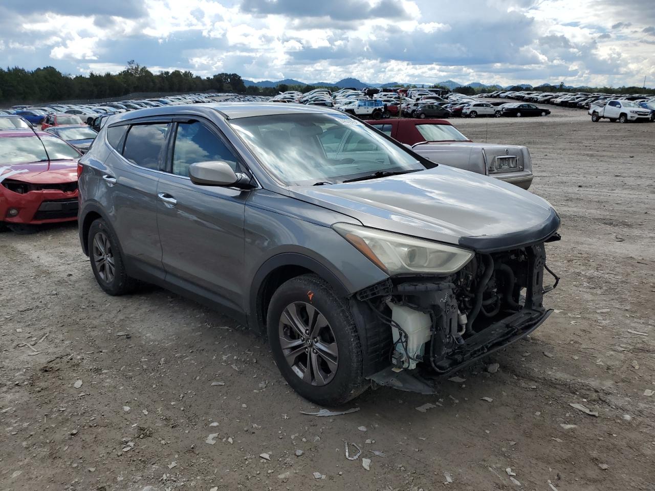2013 Hyundai Santa Fe VIN 5XYZT3LB5DG052303 Copart auction photo, front end damage thumbnail 4