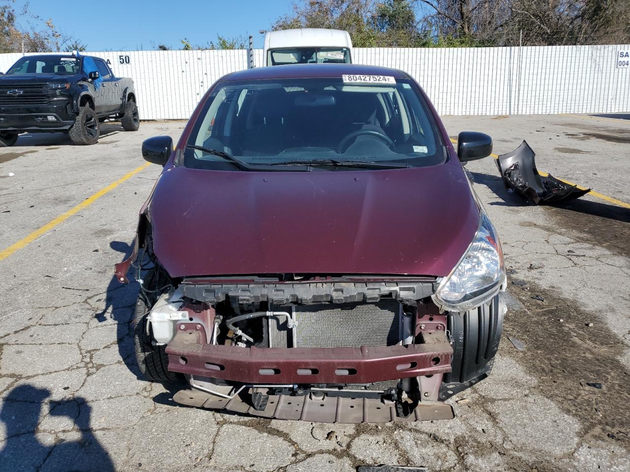 2020 Mitsubishi Mirage VIN ML32A5HJ4LH009728 Copart auction photo, front end damage thumbnail 5
