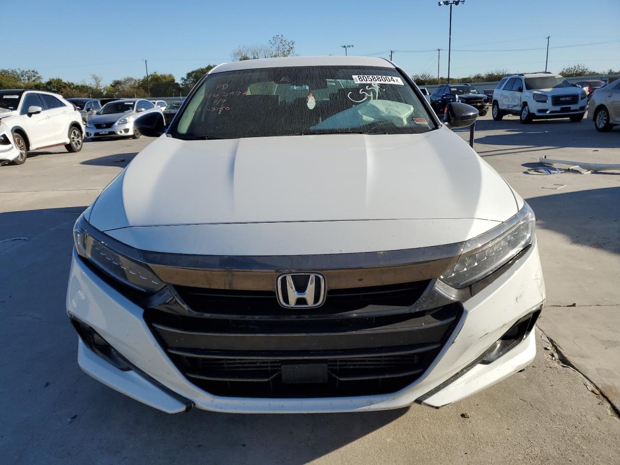 2022 Honda Accord VIN 1HGCV1F4XNA113150 Copart auction photo, rear end / front end damage thumbnail 5