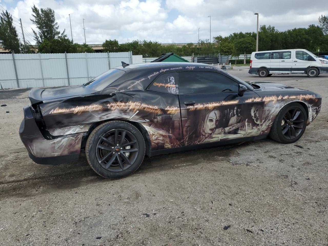 2019 Dodge Challenger VIN 2C3CDZFJ8KH652163 Copart auction photo, rear end / undercarriage damage thumbnail 3