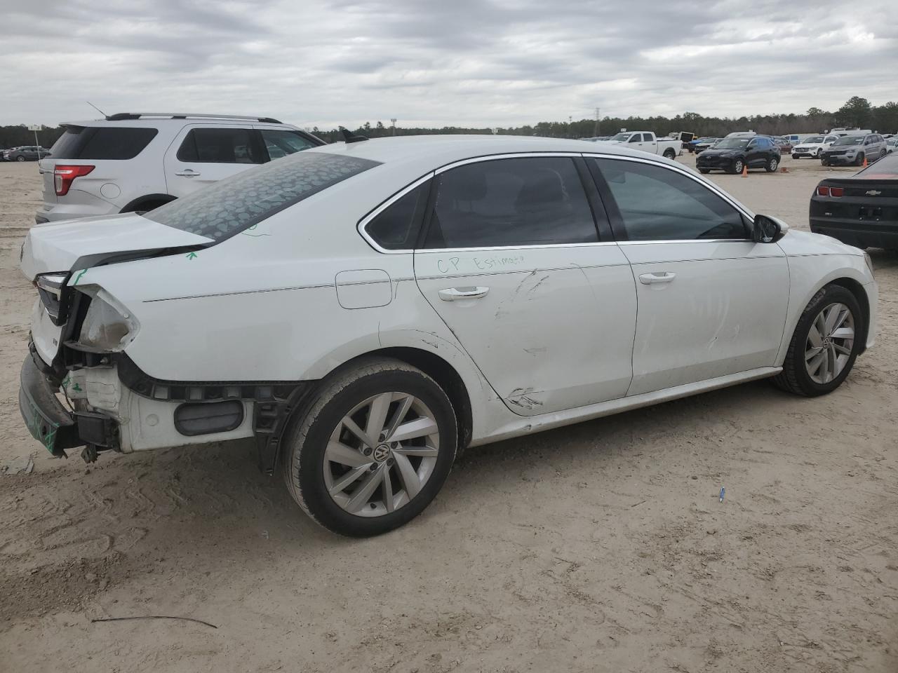2018 Volkswagen Passat VIN 1VWBA7A35JC011001 Copart auction photo, rear end / side damage thumbnail 3
