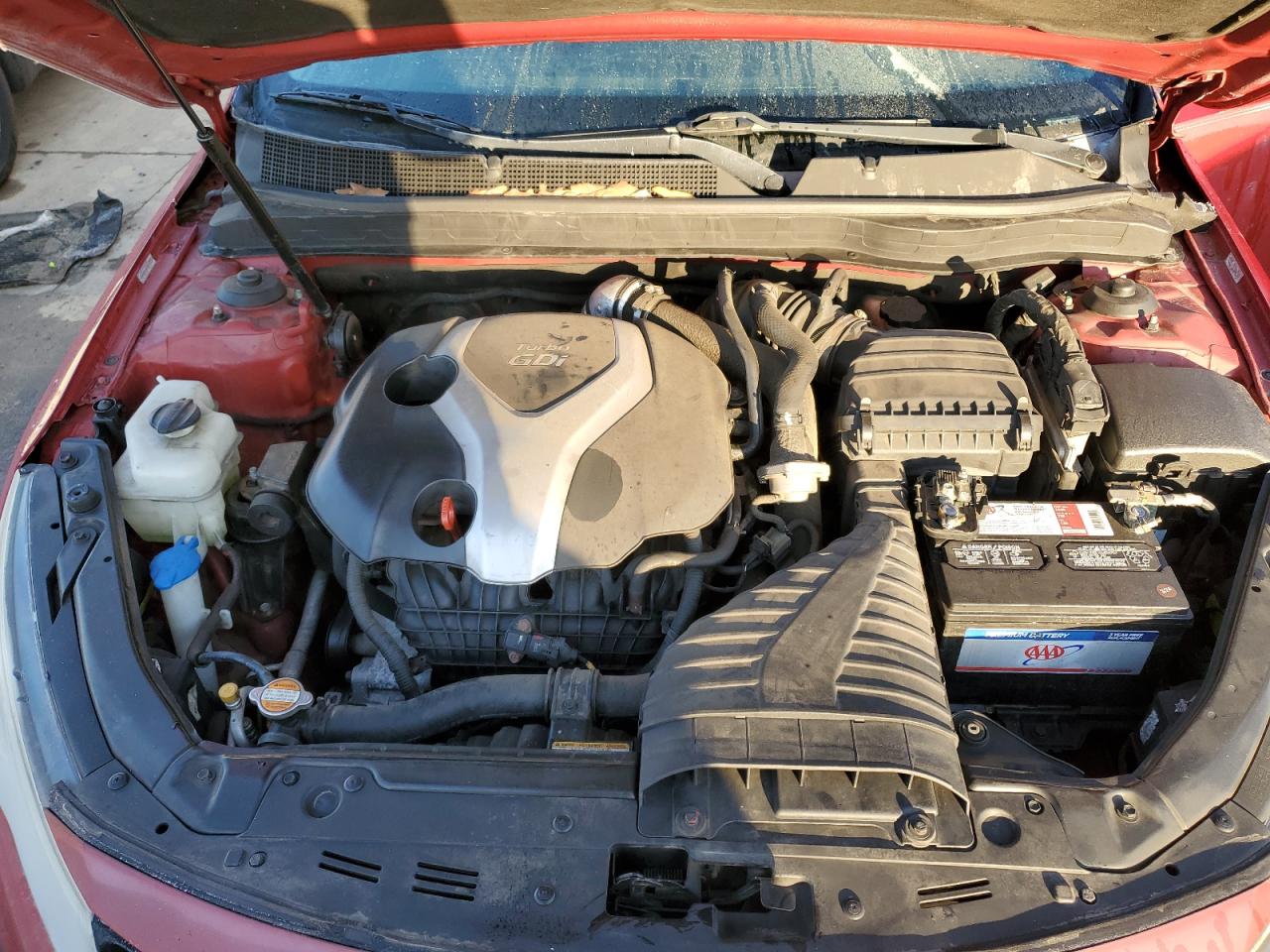 2012 KIA Optima VIN 5XXGR4A67CG083329 Copart auction photo, rear end / undercarriage damage thumbnail 13