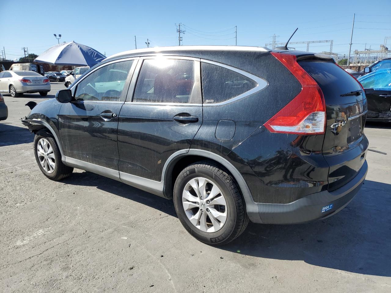 2012 Honda CR-V VIN 2HKRM3H77CH513445 Copart auction photo, front end damage thumbnail 2