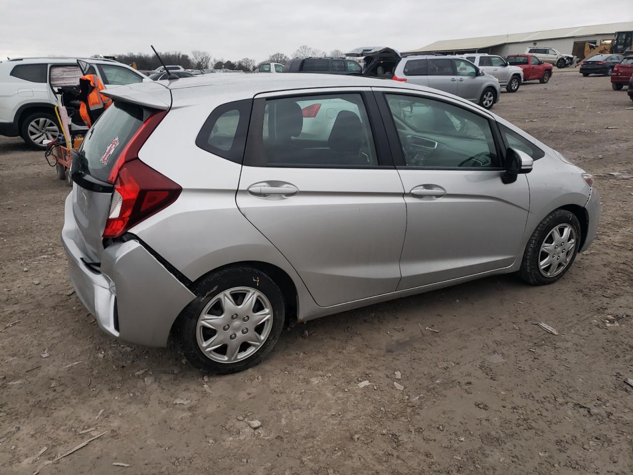 2015 Honda Fit VIN 3HGGK5H57FM711966 Copart auction photo, rear end damage thumbnail 3