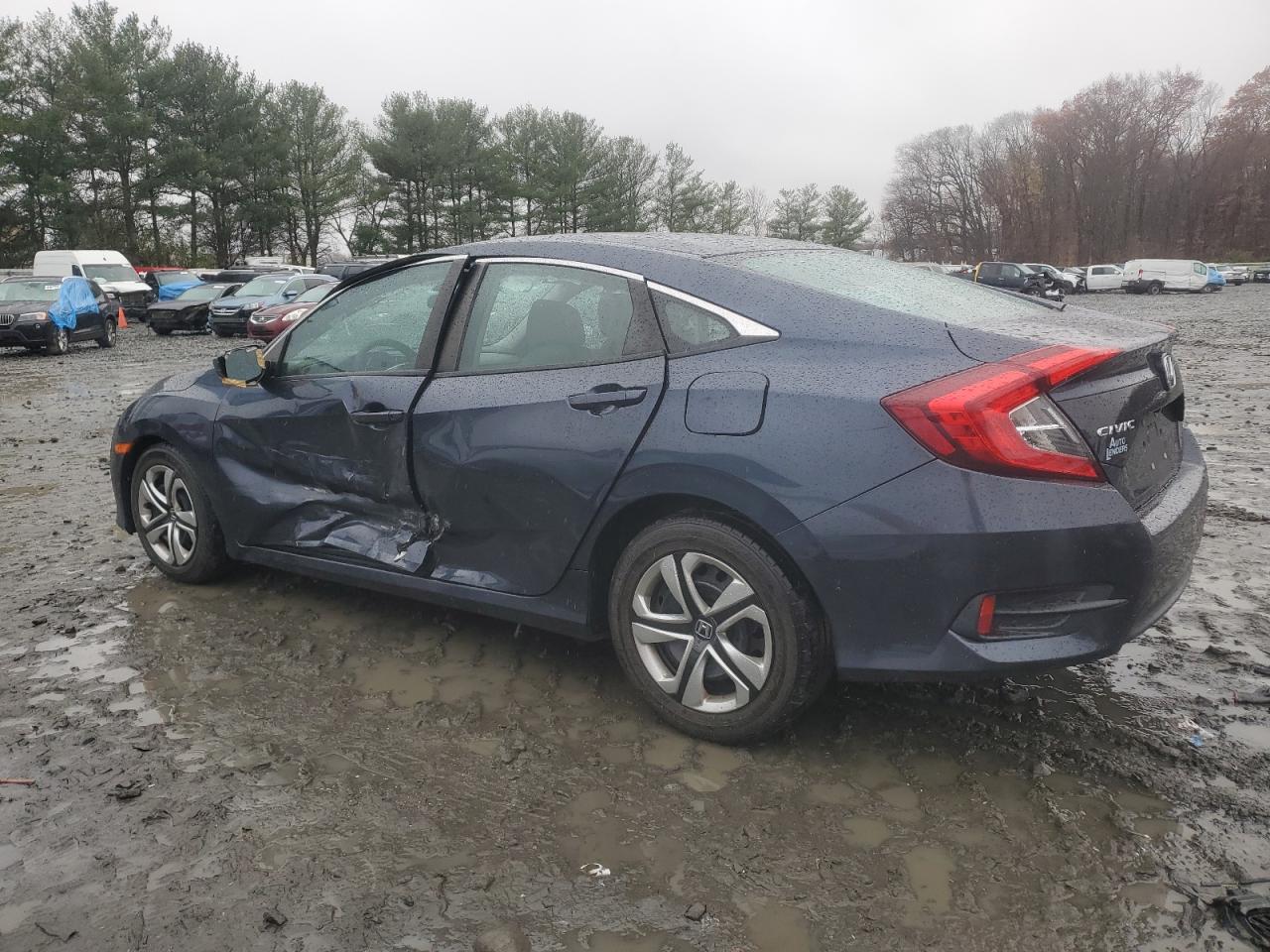 2017 Honda Civic VIN 19XFC2F51HE207063 Copart auction photo, side damage thumbnail 2