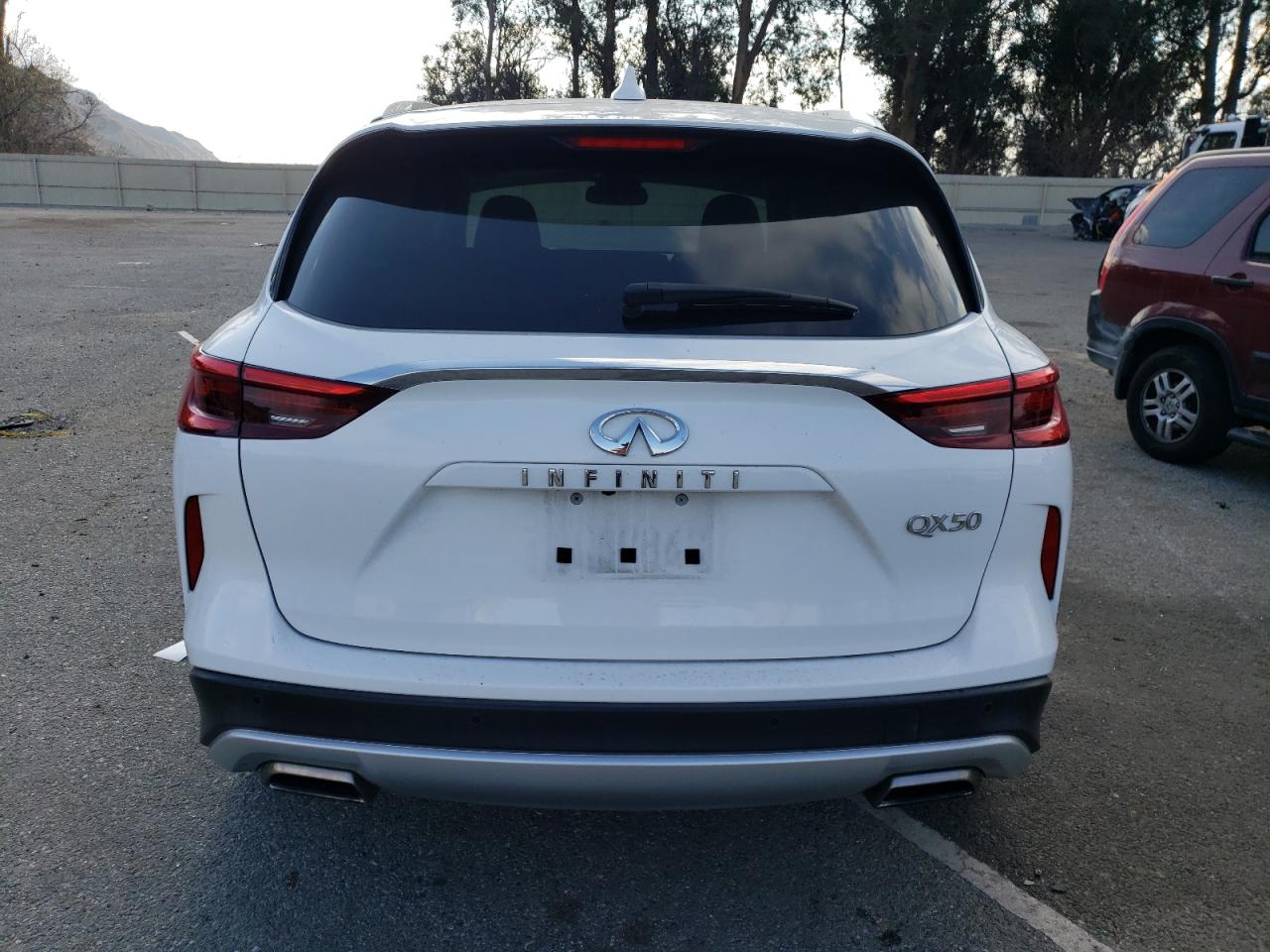 2020 Infiniti QX50 VIN 3PCAJ5M13LF109849 Copart auction photo, front end damage thumbnail 6