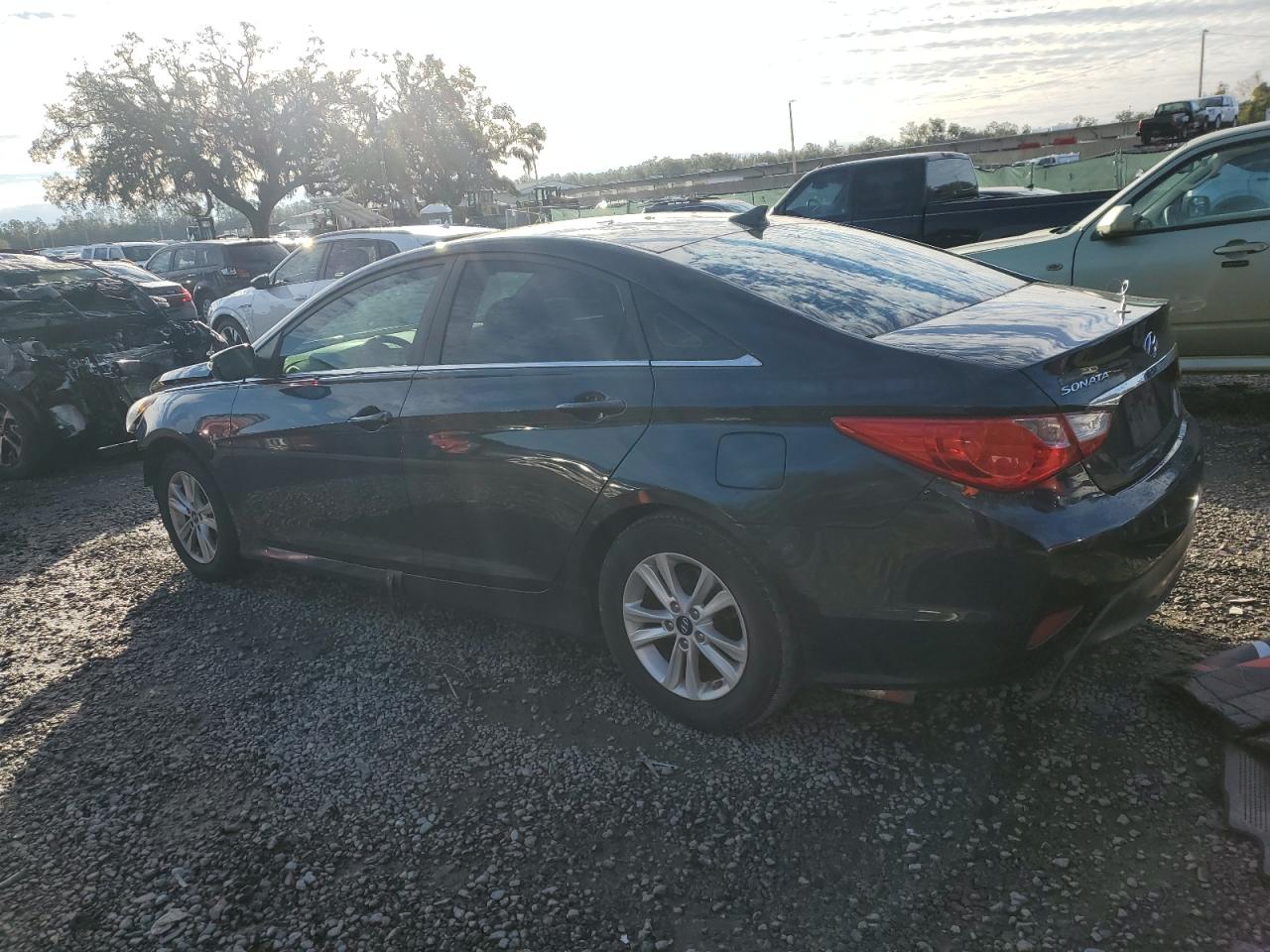 2014 Hyundai Sonata VIN 5NPEB4AC3EH925351 Copart auction photo, front end / side damage thumbnail 2