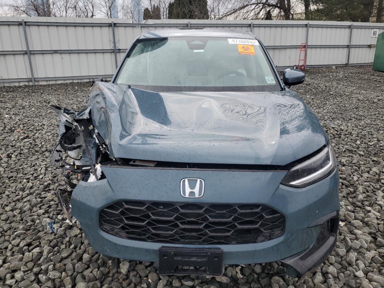 2025 Honda HR-V VIN 3CZRZ2H70SM736800 Copart auction photo, front end damage thumbnail 5