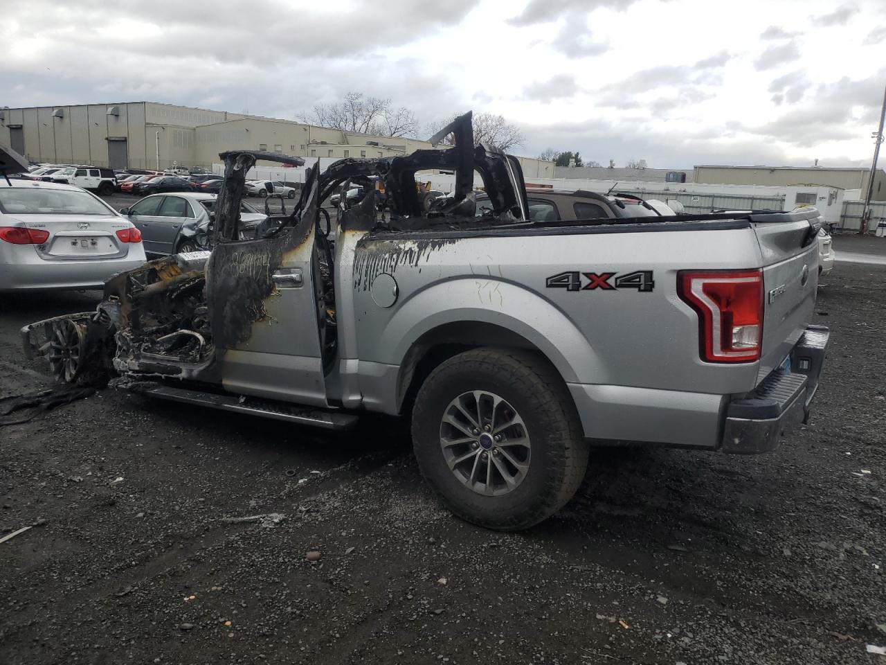 2015 Ford F-150 VIN 1FTEW1EGXFFA36994 Copart auction photo, burn - engine / burn - interior damage thumbnail 2