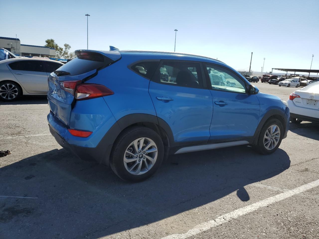 2018 Hyundai Tucson VIN KM8J33A41JU739561 Copart auction photo, rear end / front end damage thumbnail 3
