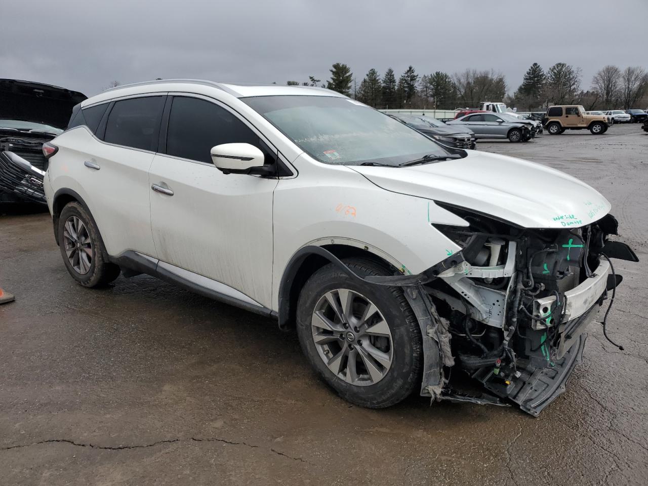 2016 Nissan Murano VIN 5N1AZ2MG7GN140293 Copart auction photo, front end damage thumbnail 4