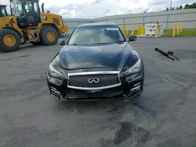 2014 Infiniti Q50 VIN JN1BV7AR1EM704694 Copart auction photo, rear end / front end damage thumbnail 10
