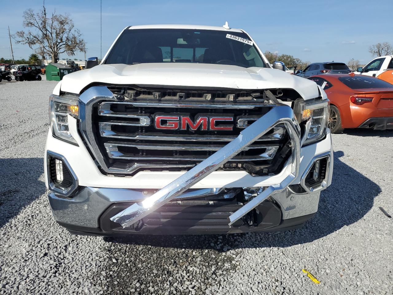 2020 GMC Sierra VIN 3GTU9DED5LG446199 Copart auction photo, front end damage thumbnail 5