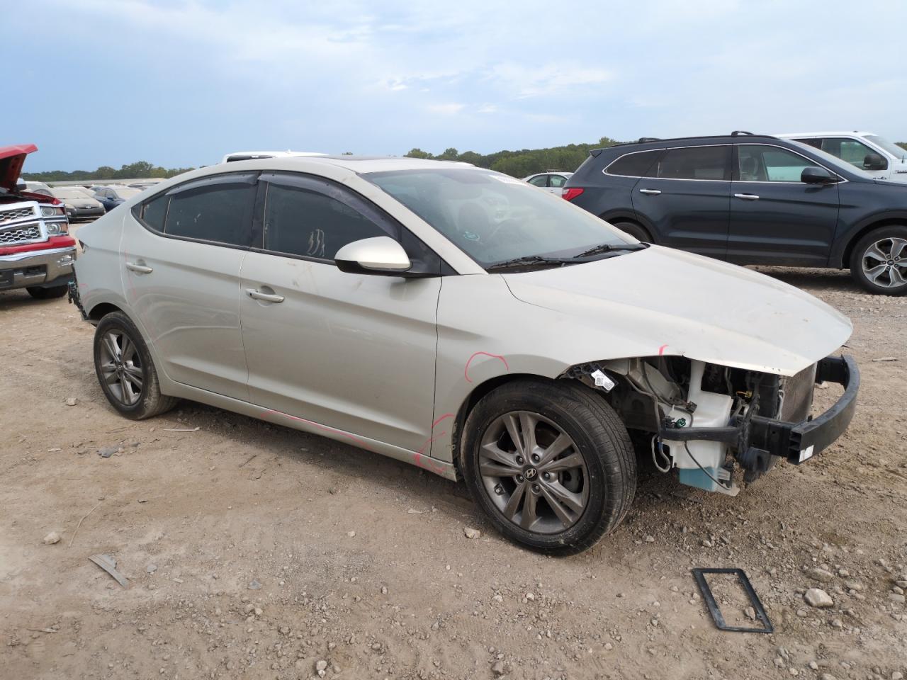 2017 Hyundai Elantra VIN 5NPD84LF3HH178792 Copart auction photo, front end / rear end damage thumbnail 4