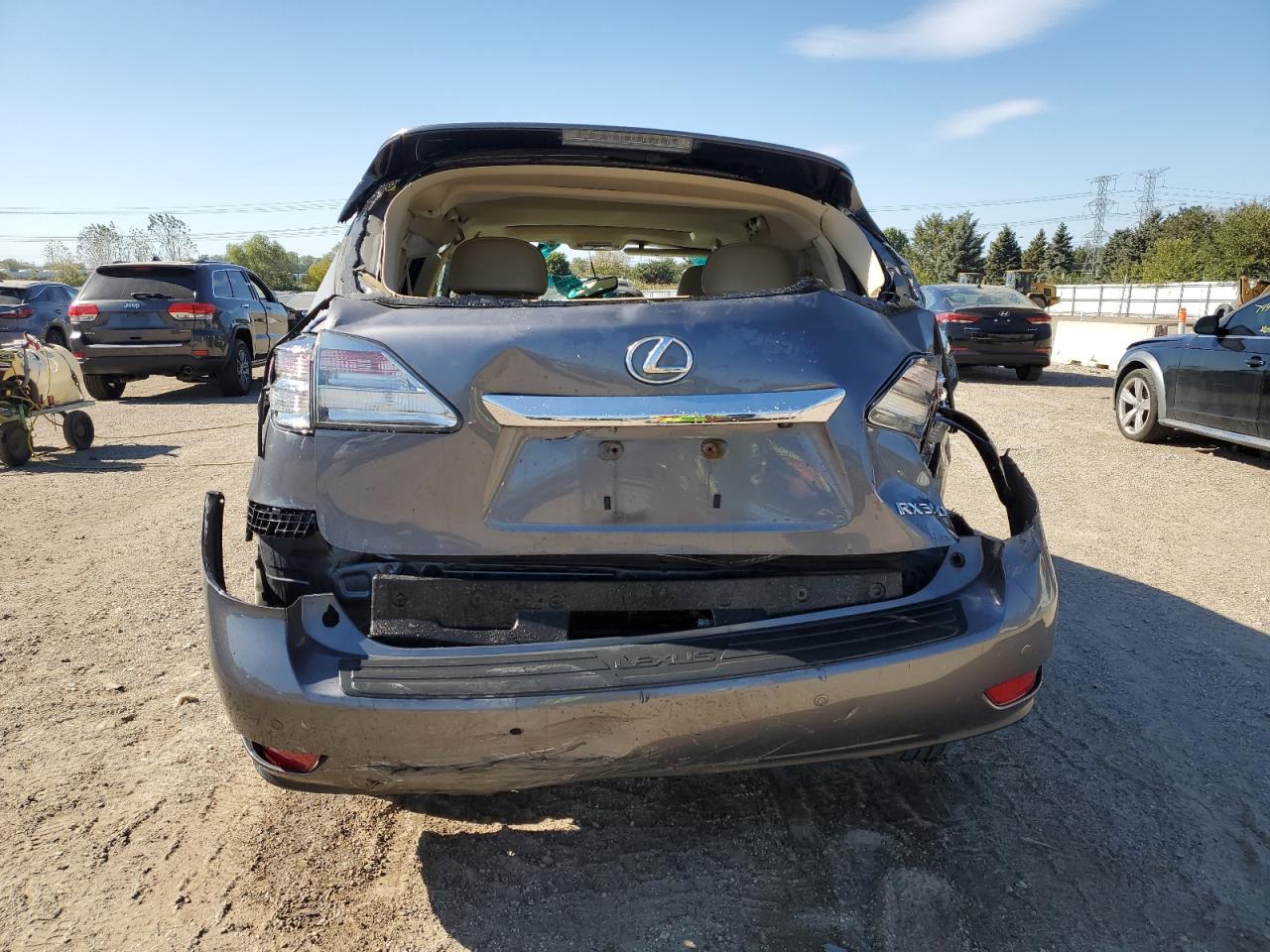 2012 Lexus RX VIN 2T2BK1BA0CC134804 Copart auction photo, rollover damage thumbnail 6