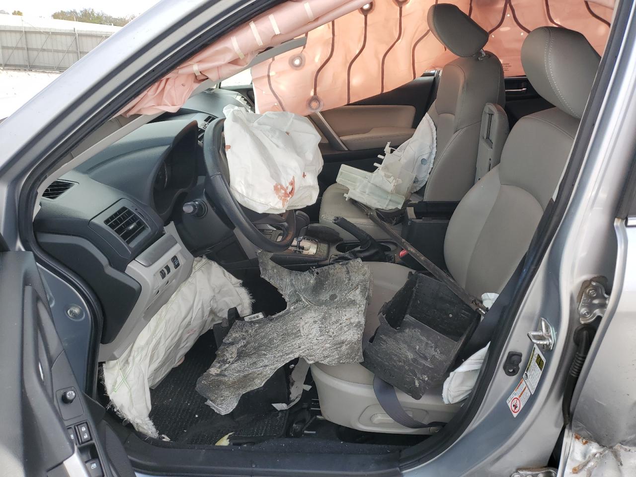 2014 Subaru Forester VIN JF2SJAJC7EH411118 Copart auction photo, front end / all over damage thumbnail 7