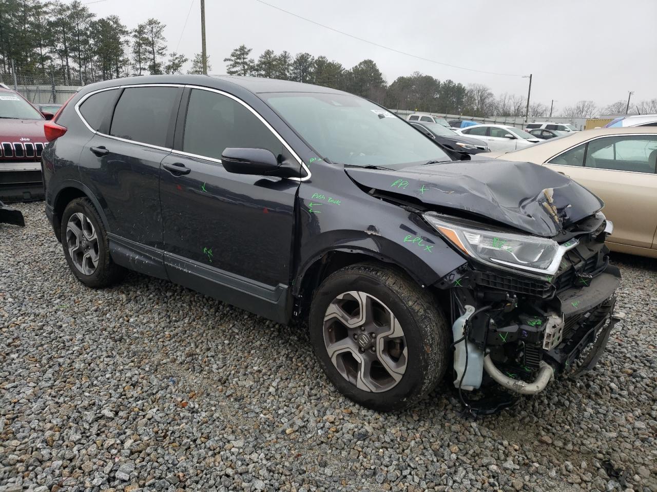 2018 Honda CR-V VIN 7FARW1H53JE038020 Copart auction photo, front end damage thumbnail 4