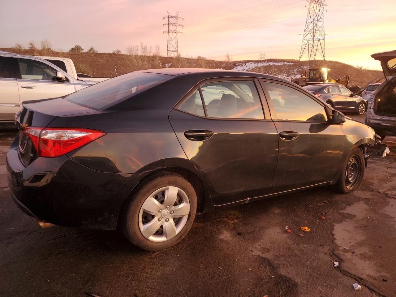 2014 Toyota Corolla VIN 2T1BURHE4EC206632 Copart auction photo, front end / side damage thumbnail 3
