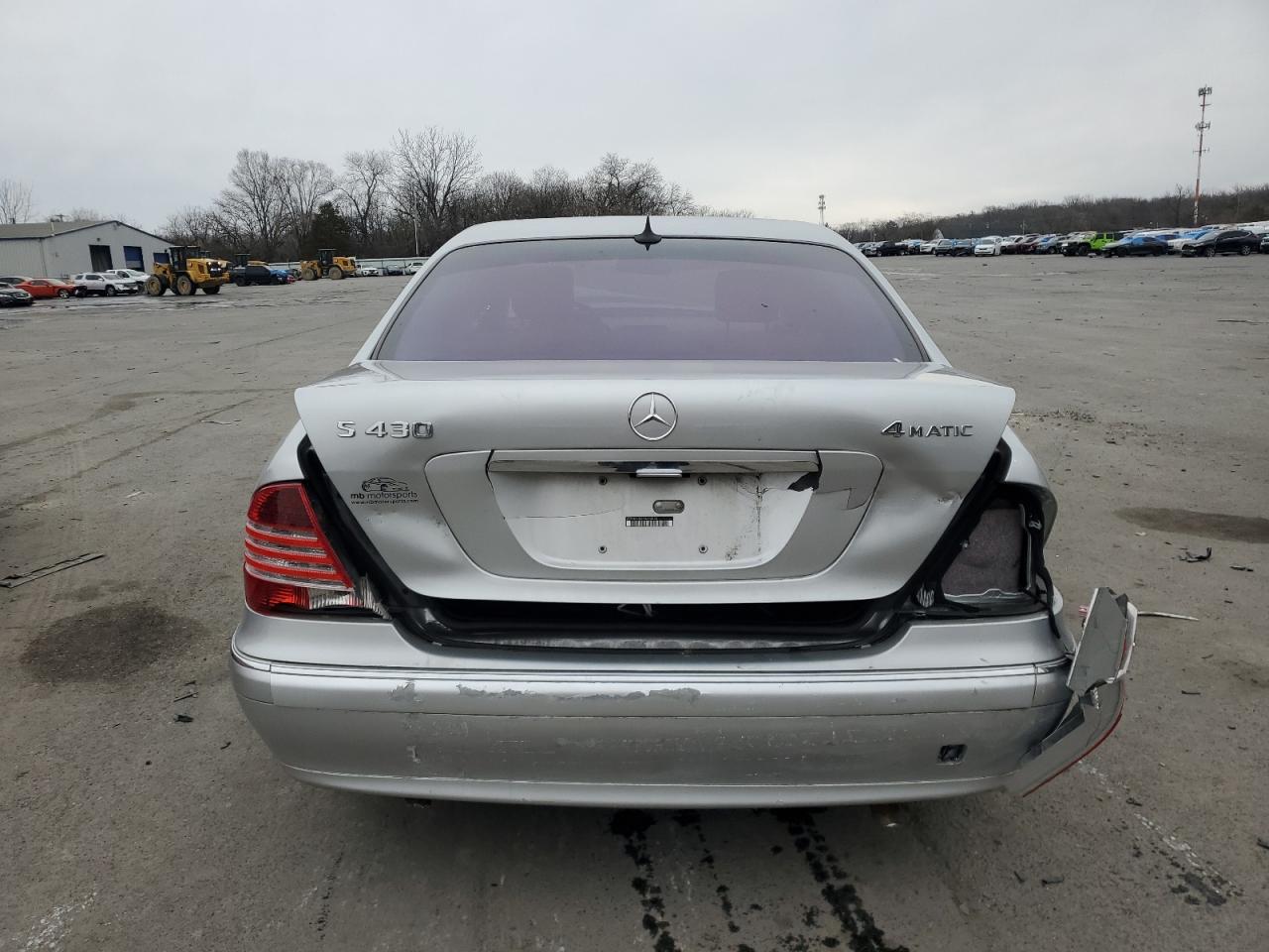 2004 Mercedes-Benz S-klasse VIN WDBNG83J34A393060 Copart auction photo, front end / rear end damage thumbnail 6