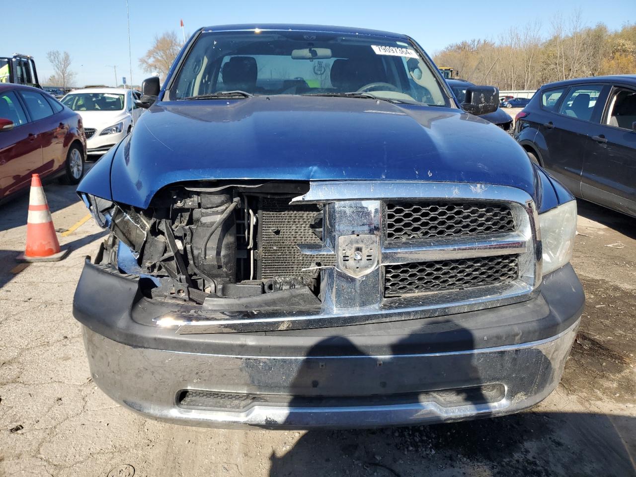 2011 Dodge RAM VIN 1D7RB1GK1BS530151 Copart auction photo, front end / rear end damage thumbnail 5