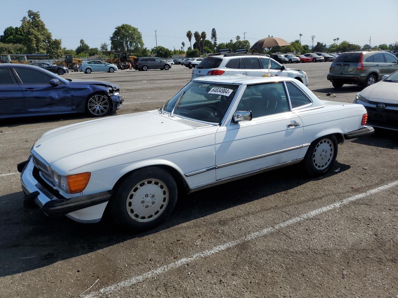 1987 Mercedes-Benz SL-klasse VIN WDBBA48D0HA067593 - Copart auction photo