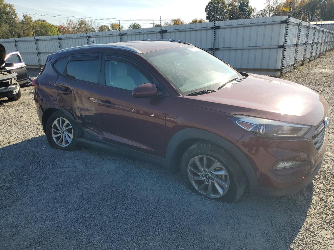 2016 Hyundai Tucson VIN KM8J33A46GU026406 Copart auction photo, rear end / side damage thumbnail 4