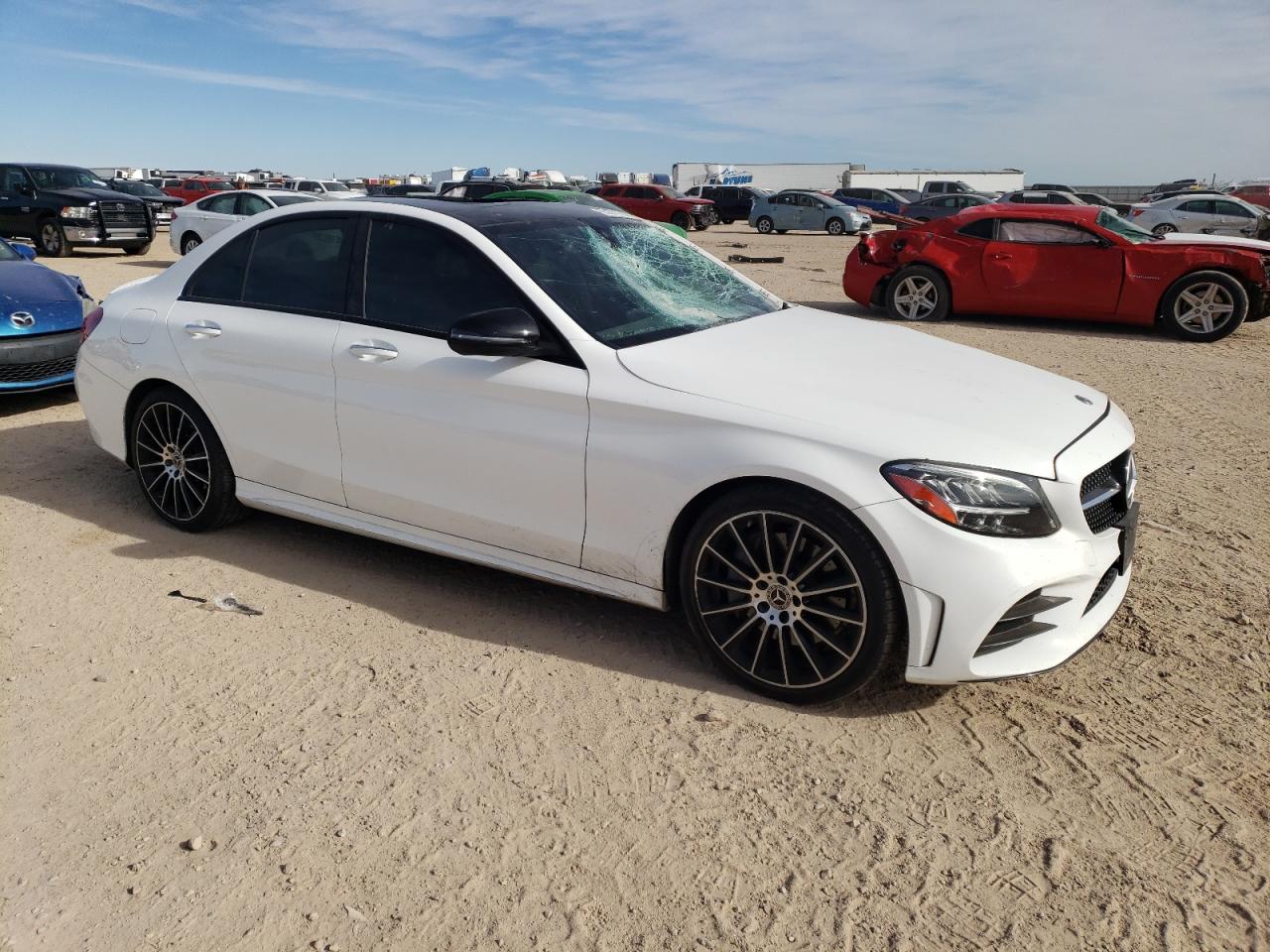 2020 Mercedes-Benz C-klasse VIN W1KWF8DB5LR599132 Copart auction photo, all over / minor dent/scratches damage thumbnail 4