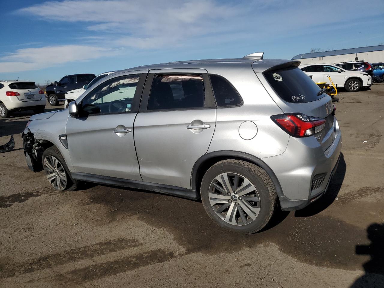 2020 Mitsubishi Outlander VIN JA4AP3AUXLU007838 Copart auction photo, front end / side damage thumbnail 2