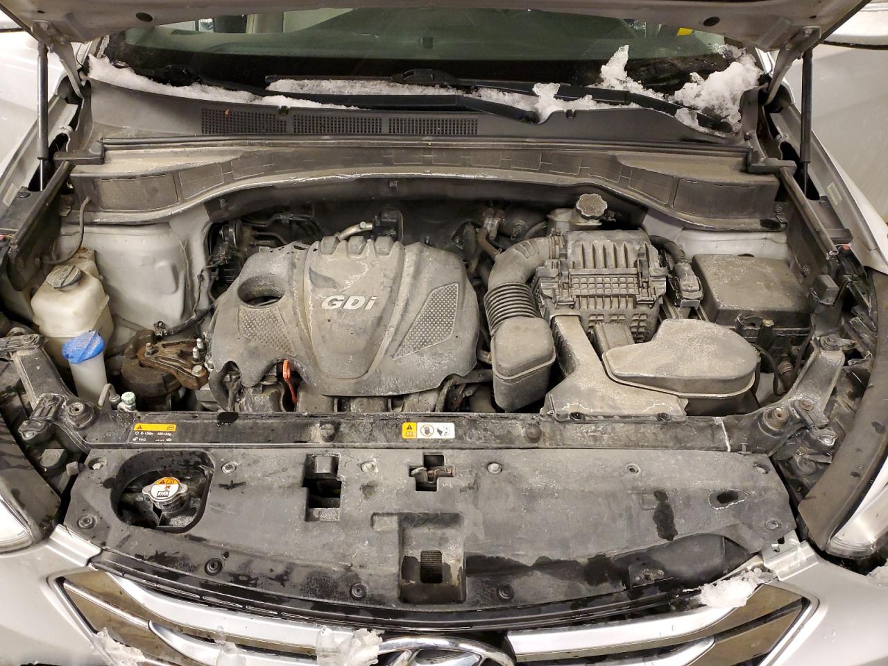 2015 Hyundai Santa Fe VIN 5XYZU3LB0FG264459 Copart auction photo, front end / side damage thumbnail 12
