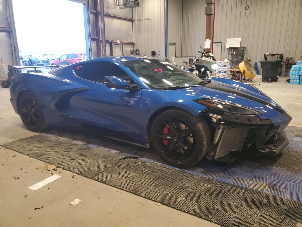 2020 Chevrolet Corvette VIN 1G1Y82D45L5111115 Copart auction photo, front end / side damage thumbnail 4