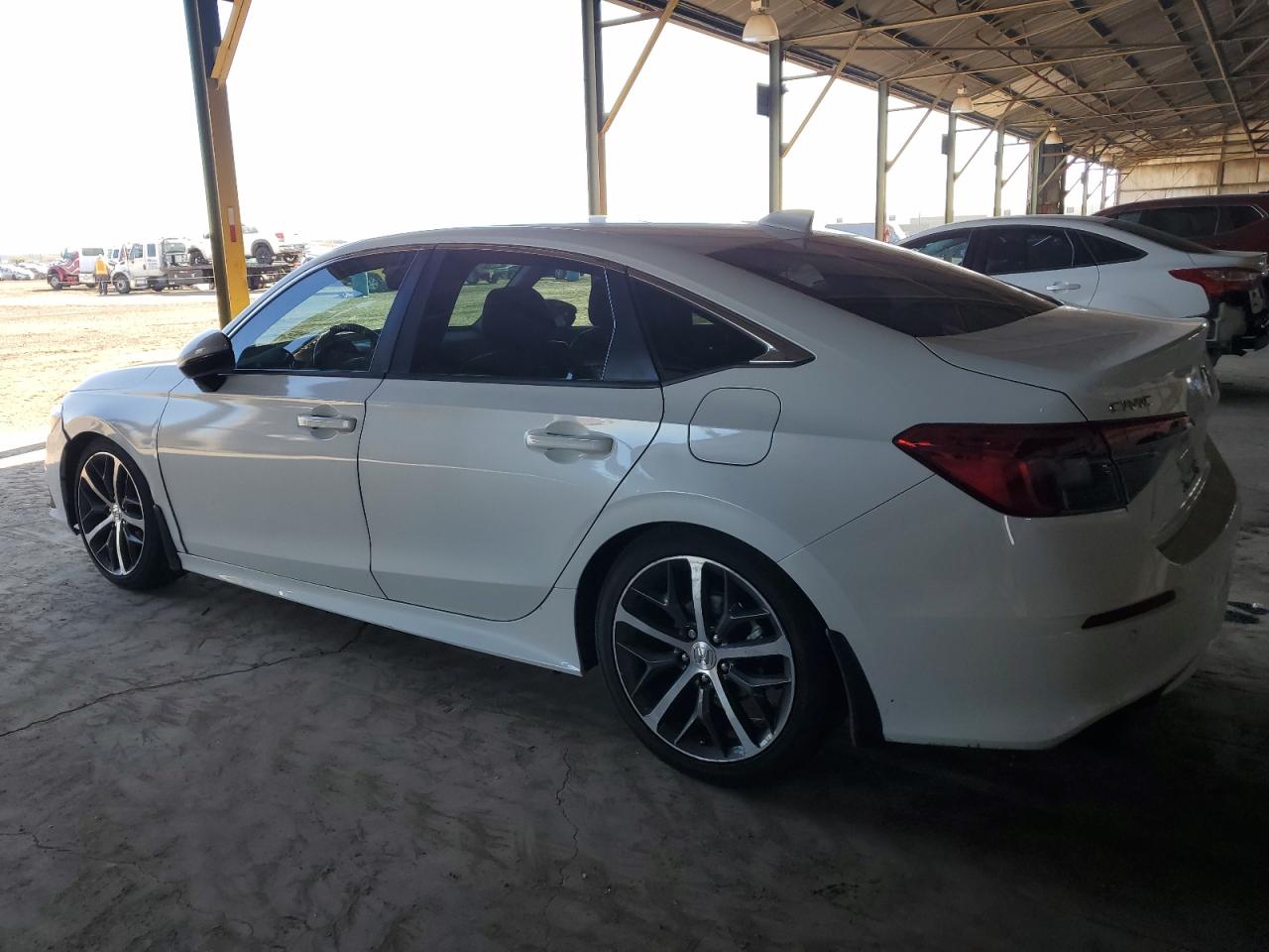 2022 Honda Civic VIN 2HGFE1F98NH307945 Copart auction photo, side damage thumbnail 2
