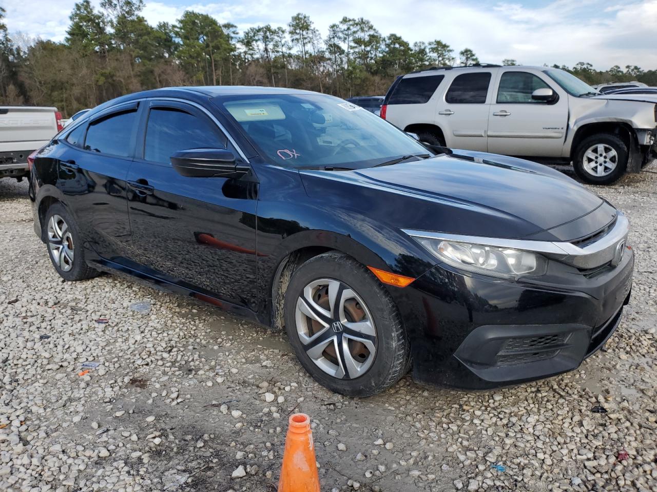 2018 Honda Civic VIN 2HGFC2F55JH591036 Copart auction photo, front end / minor dent/scratches damage thumbnail 4