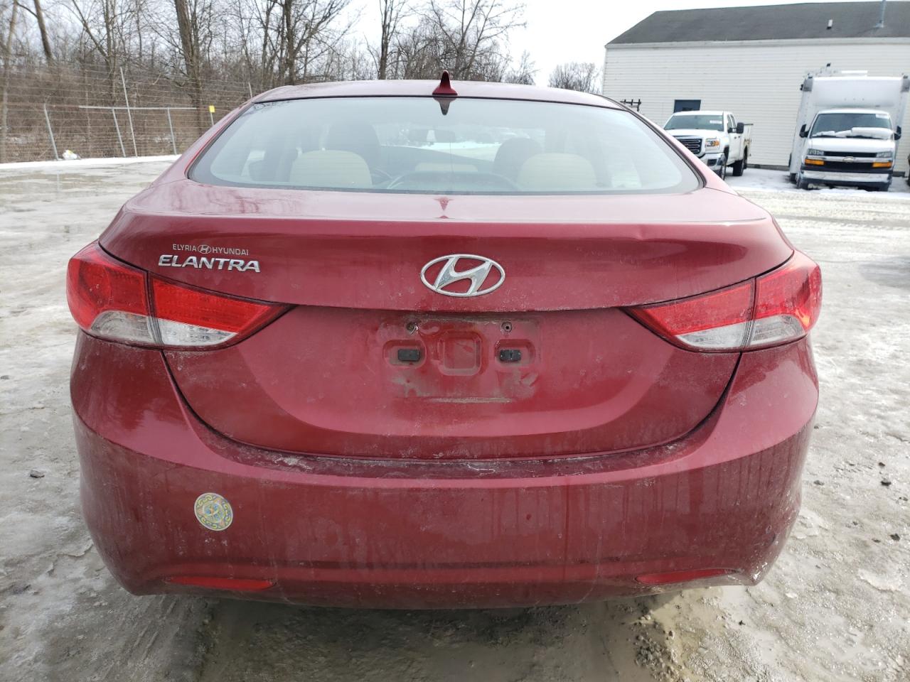 2013 Hyundai Elantra VIN 5NPDH4AE0DH296612 Copart auction photo, front end damage thumbnail 6