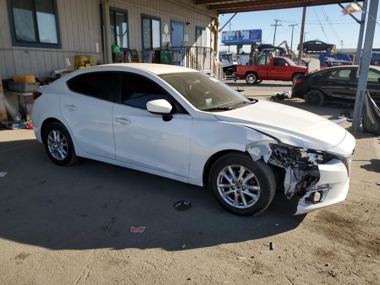 2015 Mazda 3 VIN JM1BM1V77F1248290 Copart auction photo, front end / side damage thumbnail 4