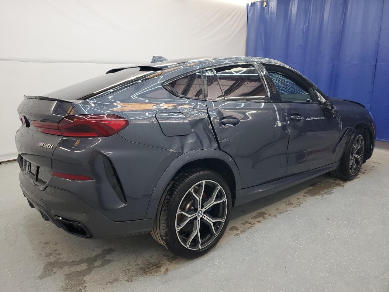 2021 BMW X6 VIN 5UXCY8C09M9E15904 Copart auction photo, rollover damage thumbnail 3